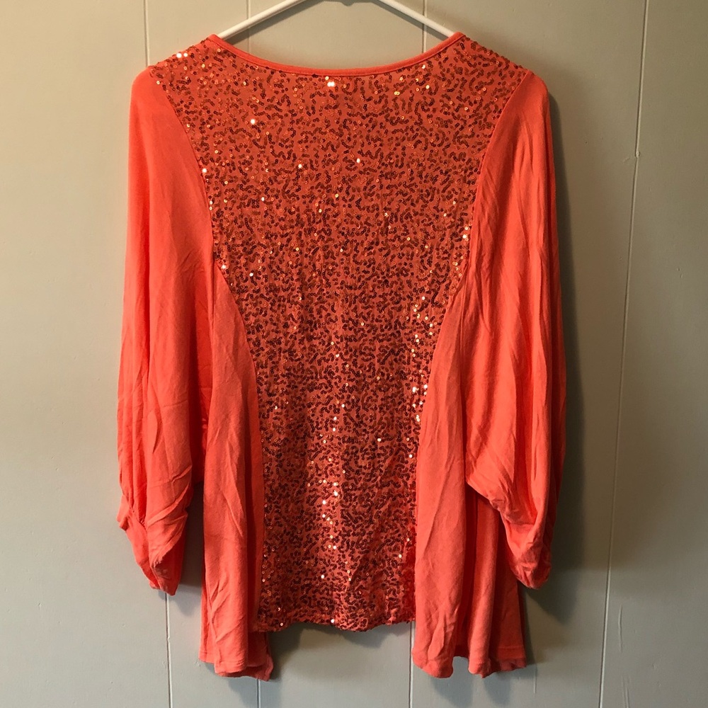 ✨ Sparkly Orange Cardigan ✨